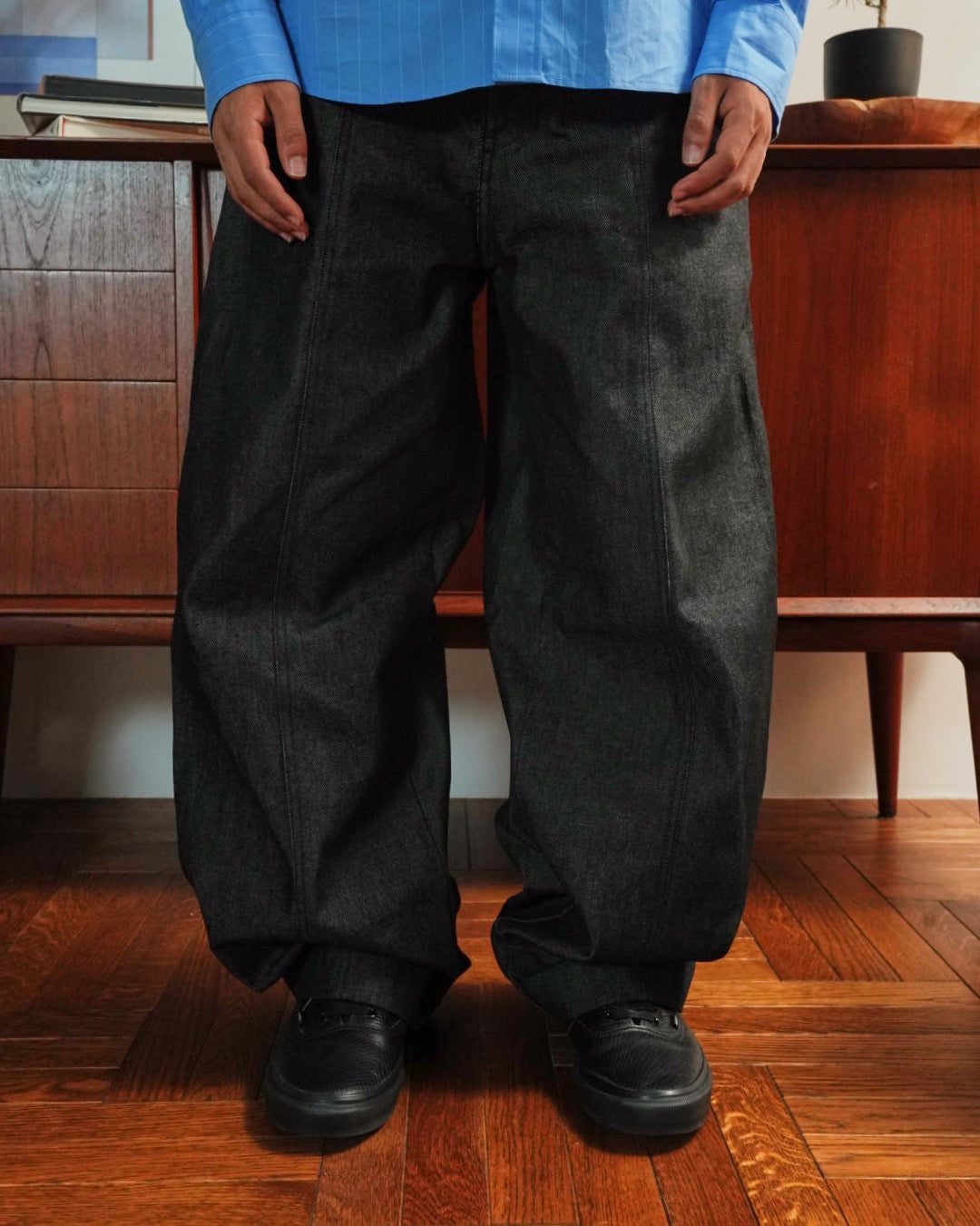 Japan Raw Denim Wide Trousers 14oz