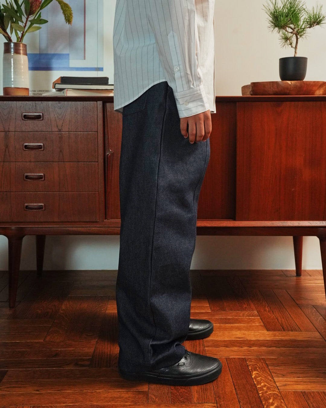Japan Raw Denim Wide Trousers 14oz