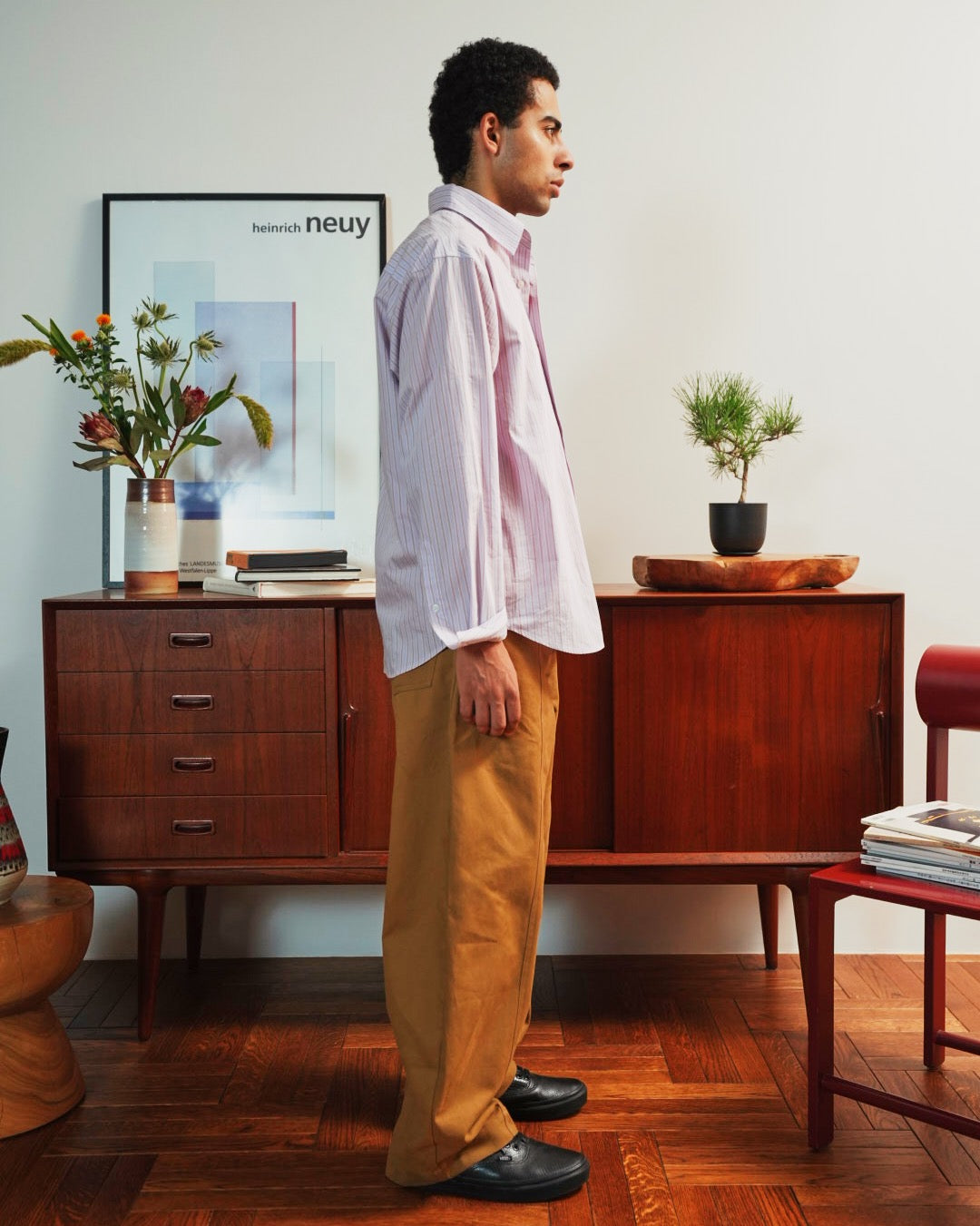 Multistripe Relaxed Broad Shirt