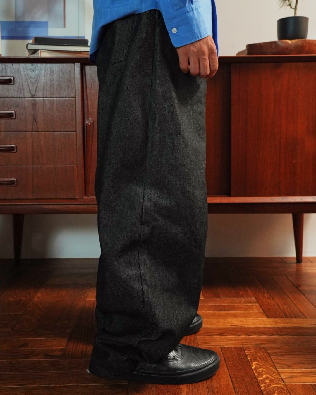Japan Raw Denim Wide Trousers 14oz