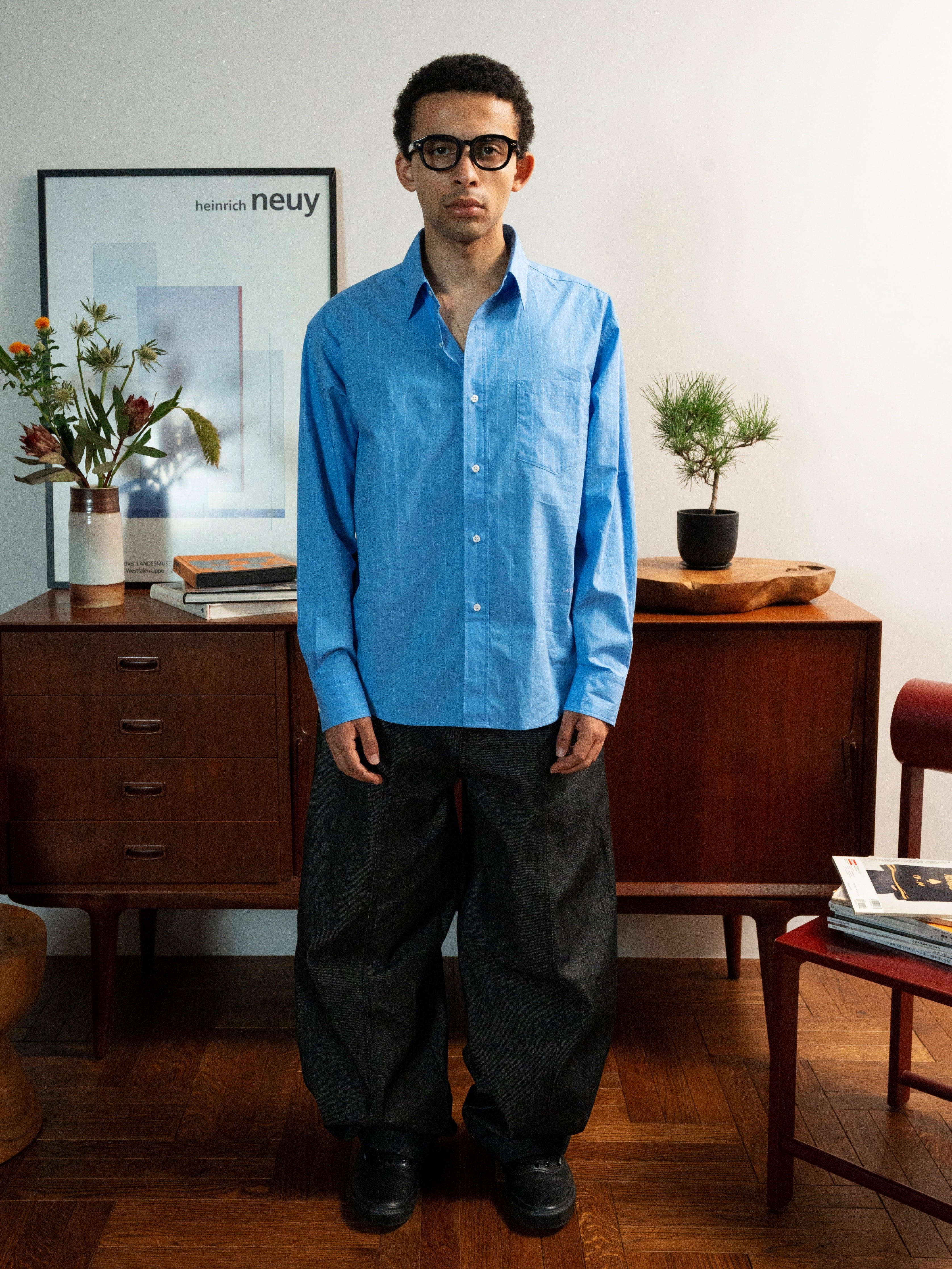 Pinstripe Relaxed Broad Shirt