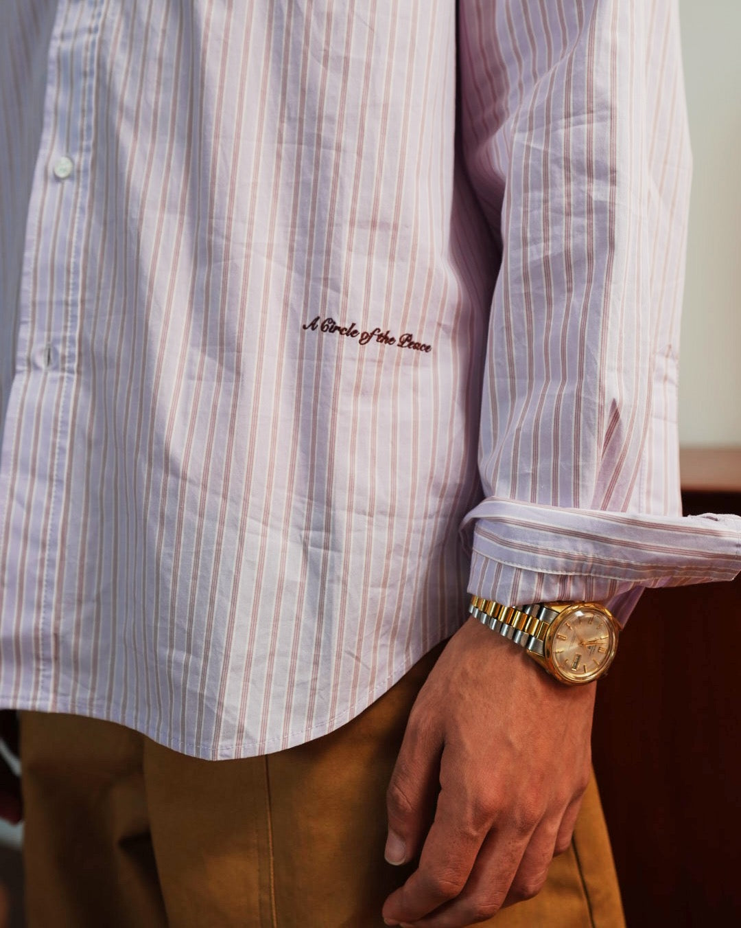 Multistripe Relaxed Broad Shirt