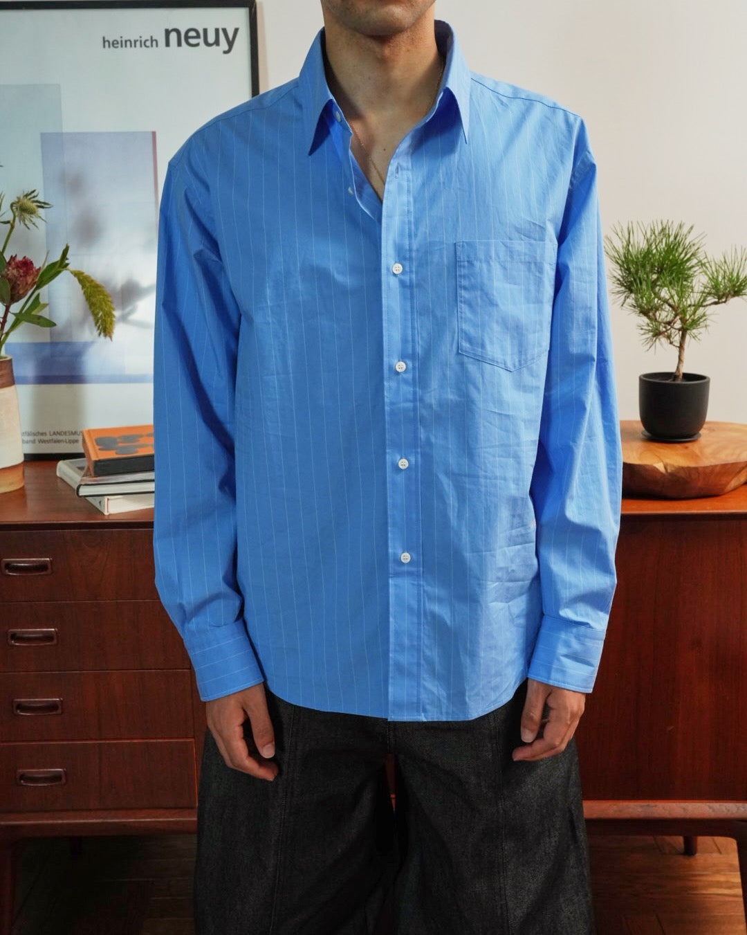 Pinstripe Relaxed Broad Shirt