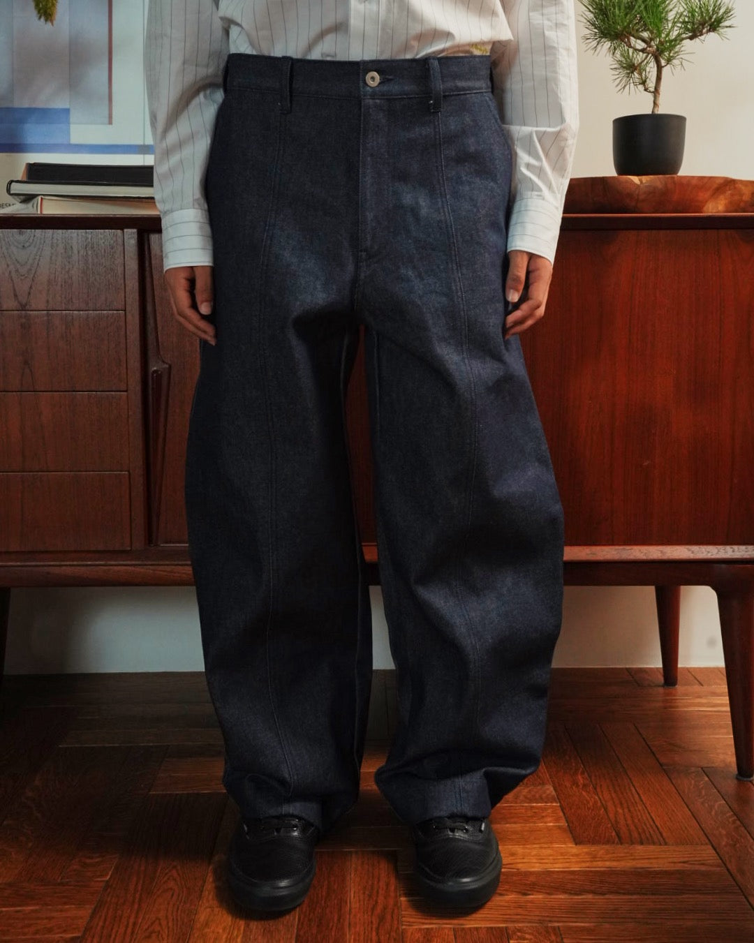 Japan Raw Denim Wide Trousers 14oz
