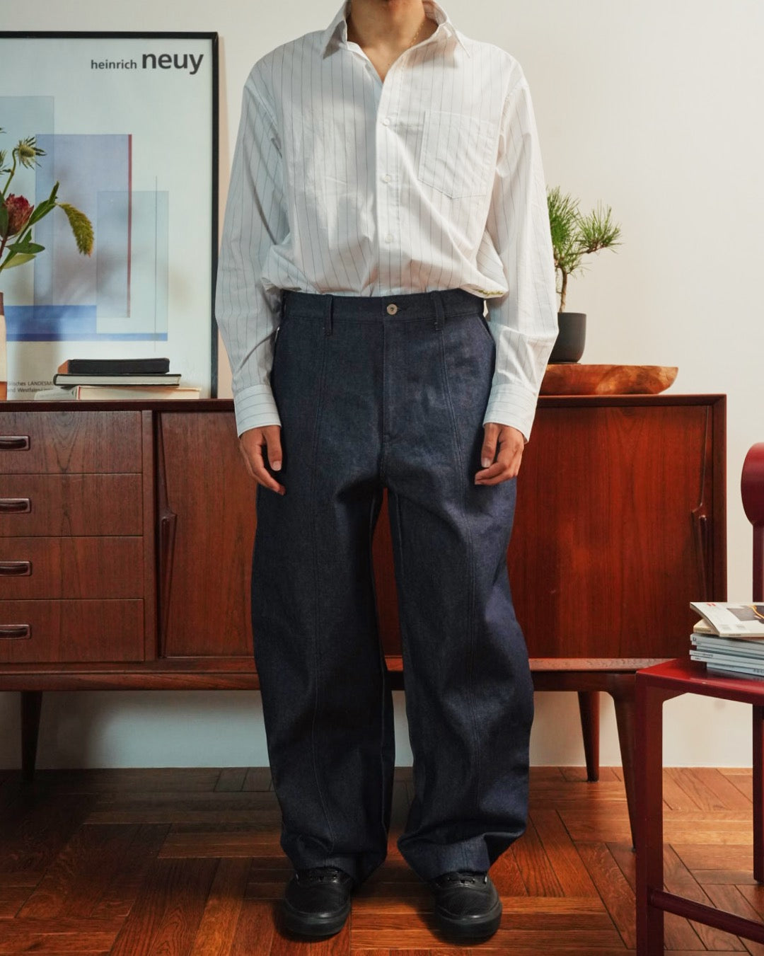 Japan Raw Denim Wide Trousers 14oz